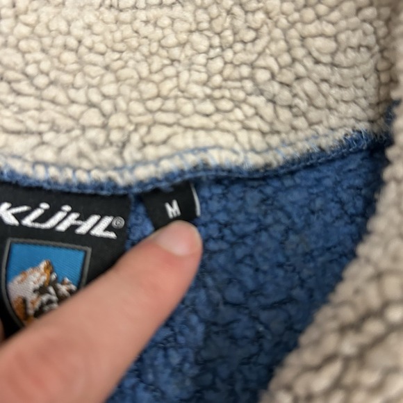 Kuhl Alfpaca Fleece 1/4 Zip Sweater Womens Medium Blue Pullover Gorpcore Outdoor - Picture 7 of 12